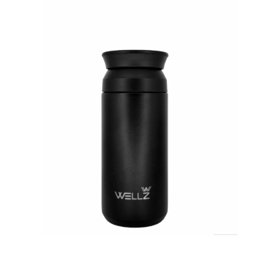 @Wellz Stainless Steel Double wall bottle- 350ml - Black
