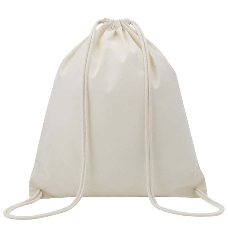 Eco-neutral Cotton Draw String Bags-Natural