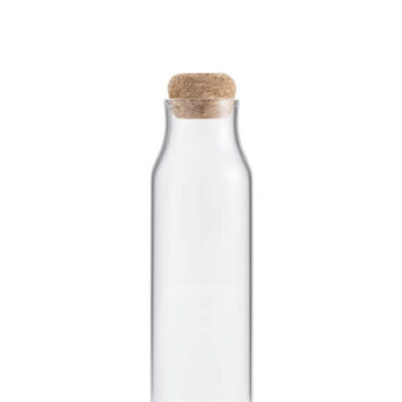 Borosilicate Glass Bottle with Cork Lid - 600ml