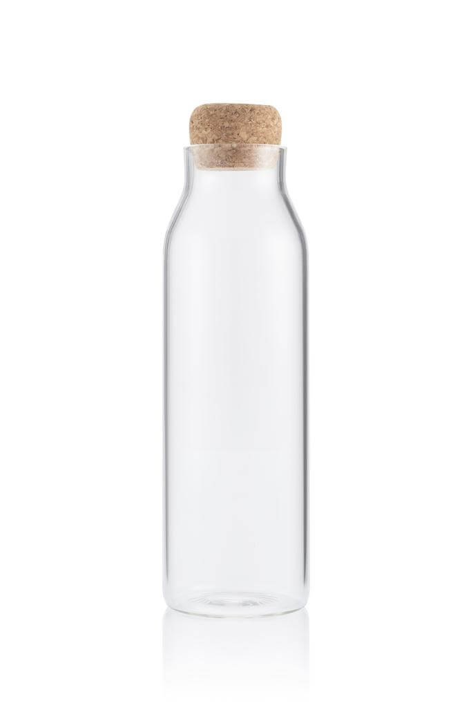 Borosilicate Glass Bottle with Cork Lid - 1200ml