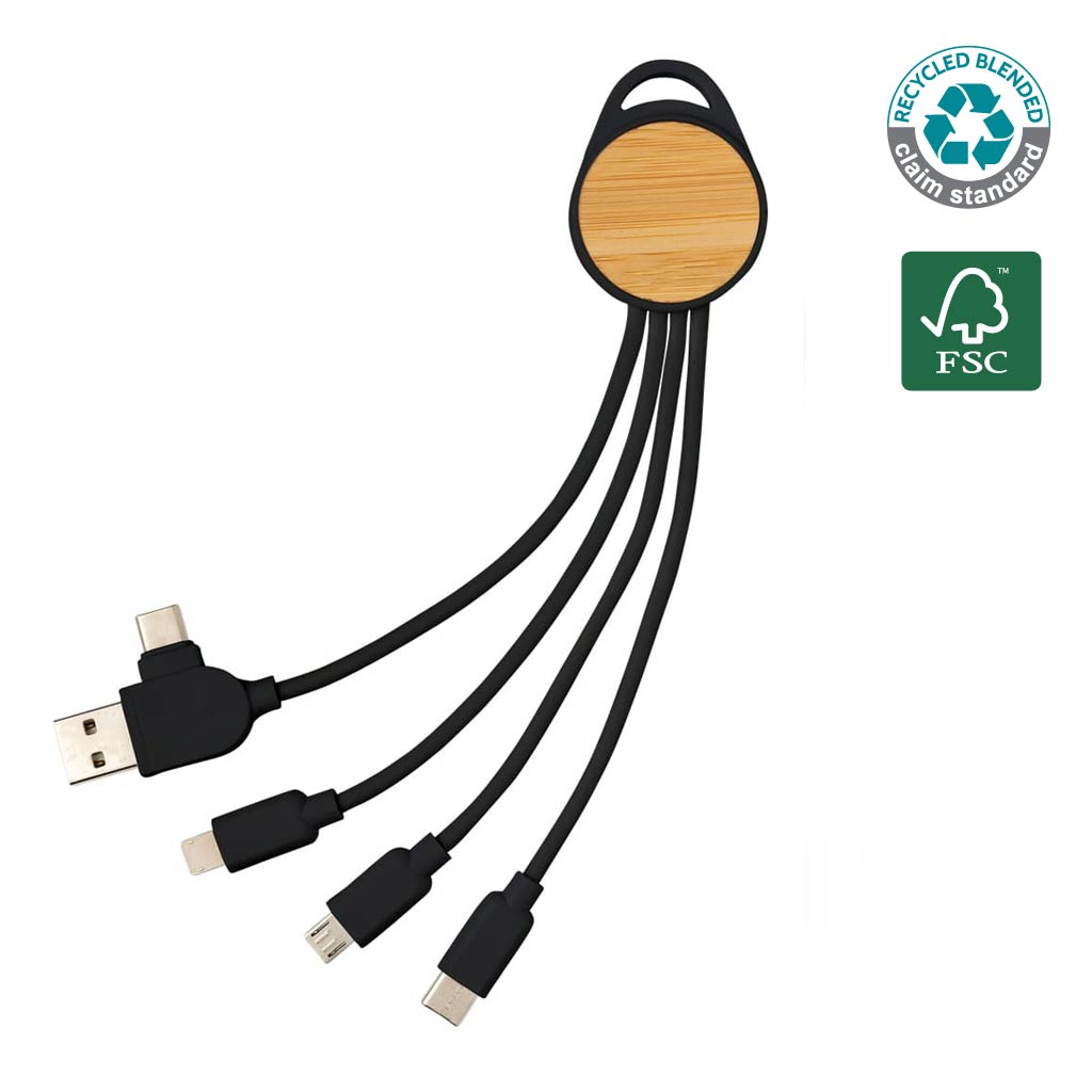 CHANGE Collection RCS Recycled 5-in-1 Multi Cable