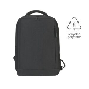 Giftology GRS-certified Recycled RPET Backpack - Black