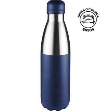 Hans Larsen Double Wall Stainless Steel Water Bottle - 500ml - Blue