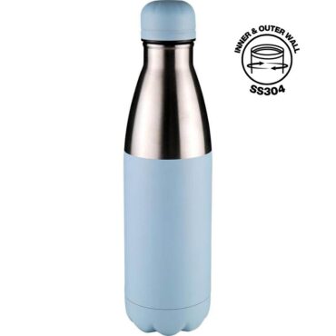 Hans Larsen Double Wall Stainless Steel Water Bottle - 500ml - Sky Blue