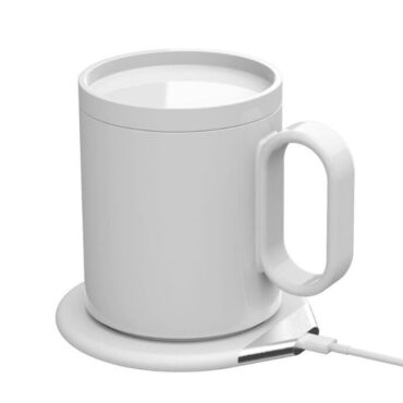 Hans Larson Smart Mug Warmer with Wireless Charger - White
