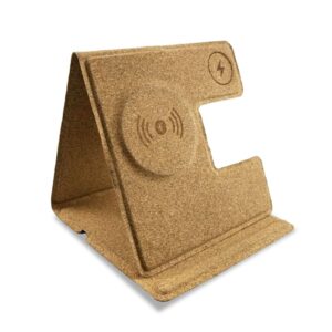 Mag 3 in 1 Foldable Cork Wireless Charger by memorii