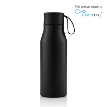 Hans Larsen Vacuum Bottle with Loop - 600ml - Black