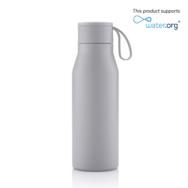 Hans Larsen Vacuum Bottle with Loop - 600ml - Grey