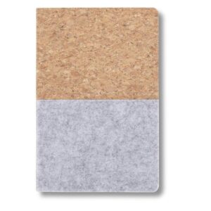 eco-neutral Recycled Felt & Cork Soft Cover Notebook