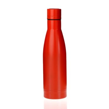 Copper Vacuum Insulated Double Wall Water Bottle 500ml- Red