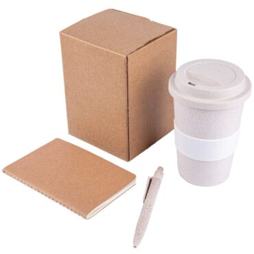 Eco Set of Mug, FSC Notebook and Pen