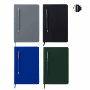Giftology A5 Hard Cover Notebook with Metal Pen