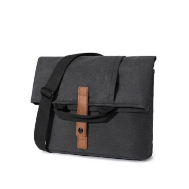SANTHOME 2-in-1 Messenger & Tote Bag - Black