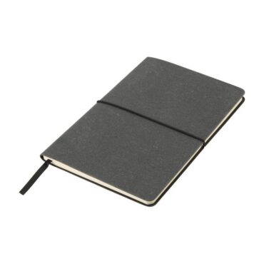 eco-neutral A5 Recycled Leather Soft Cover Notebook - Black