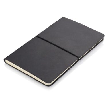 Santhome A5 Recycled PU Soft Cover Notebook - Black