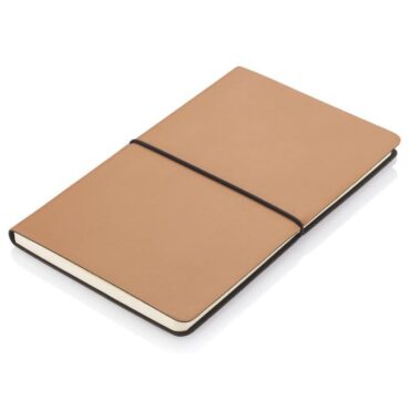 Santhome A5 Recycled PU Soft Cover Notebook - Tan