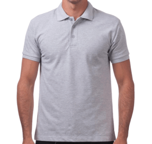 PLG Polo T- Shirt - Grey Melange