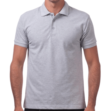 PLG Polo T- Shirt - Grey Melange