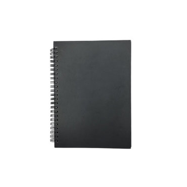 Spiral Binded A5 Notebook - Black