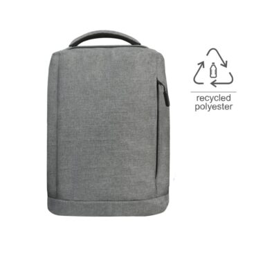 Giftology GRS-certified Recycled RPET Backpack - Grey