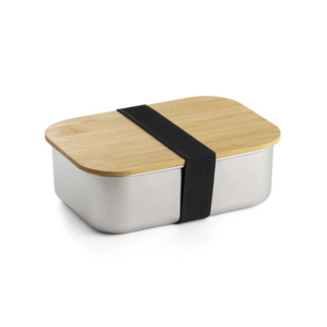 Stainless Steel Lunch Box with Bamboo Lid