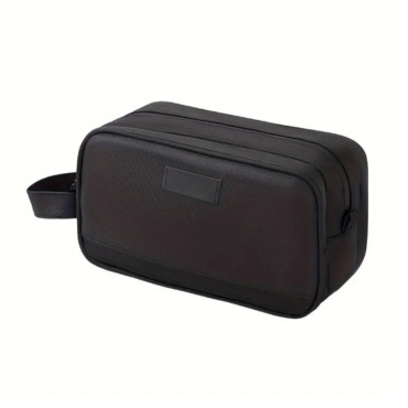 Polyester Travel Toiletry Bag - Black (Medium)