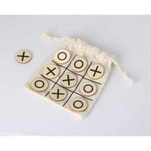 eco-neutral Wood Tic Tac Toe Game