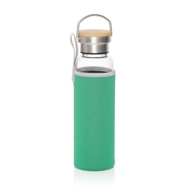 Hans Larsen Borosilicate Glass Bottle with Neo Sleeve 500ml - Green