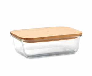 Glass Lunch Box with Bamboo Lid