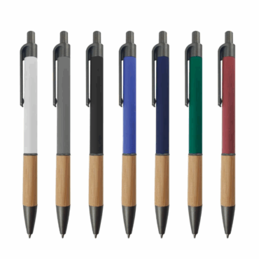 Ballpoint Pens with Bamboo Grip