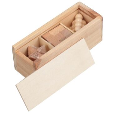eco-neutral 3 pcs Brain Teaser Puzzle Set